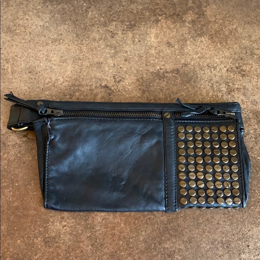 Leather Studded Belt Bag